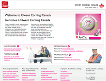 Tablet Screenshot of fr-insulation.owenscorning.ca